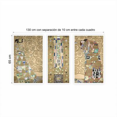 SET 3 CUADROS KLIMT MEDIANOS